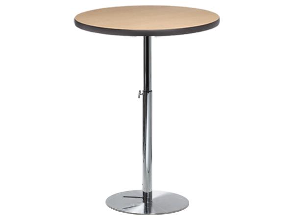 CEBT-041 | 36" Round Bar Table w/ Maple Top and Hydraulic Base -- Trade Show Furniture Rental